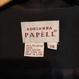 Adrianna Papell Elegant Black Garment